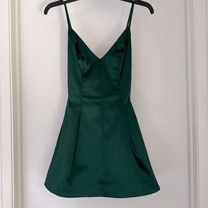Emerald Green Bebe Mini Dress